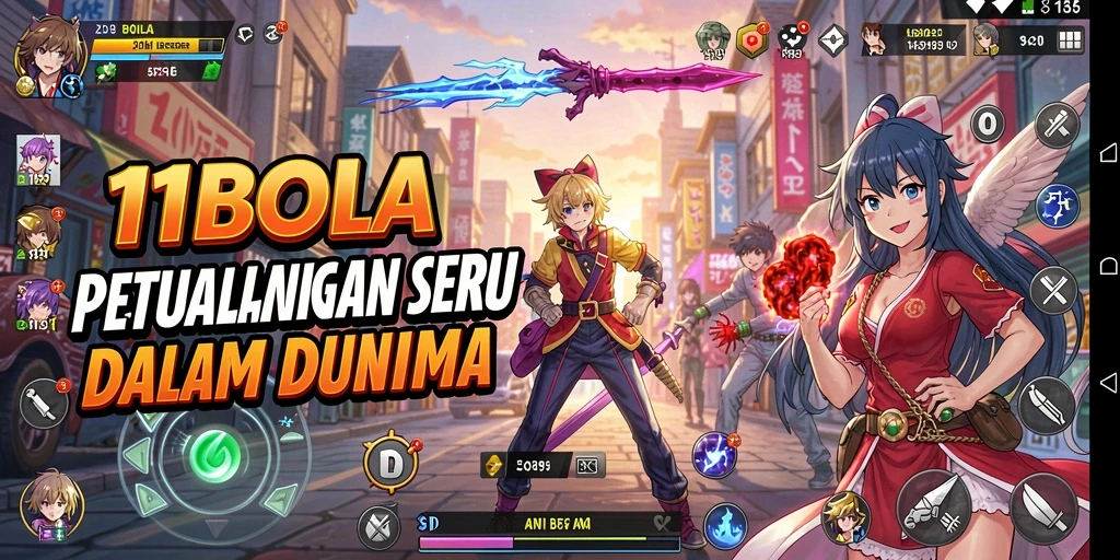 Tampilan menarik dan gameplay seru dari 11BOLA yang menghibur.