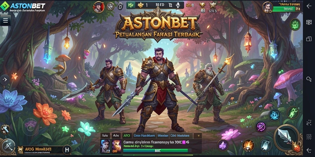 Screenshot menunjukkan aksi pertempuran seru di ASTONBET.