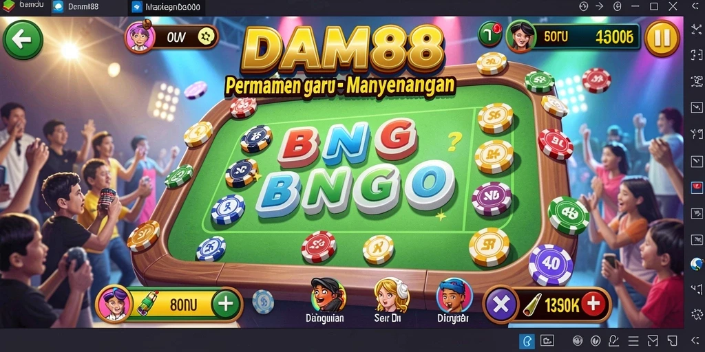 Tampilan menarik dari gameplay Bingo di DAM88.