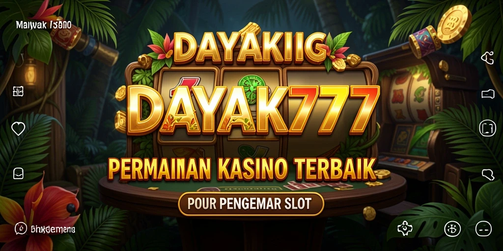 Tampilan gameplay menarik dari DAYAK777 dengan berbagai tema kasino.