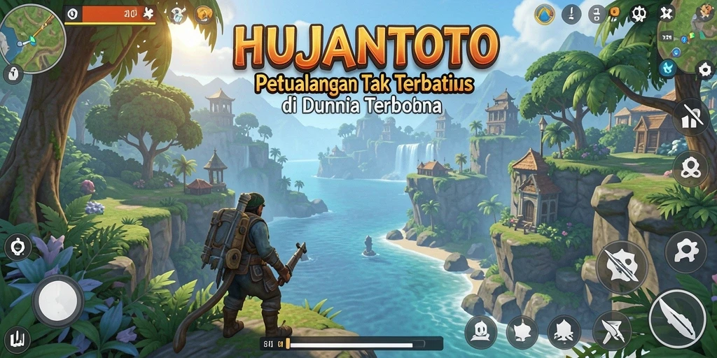 Tampilan menarik dari gameplay <strong>HUJANTOTO</strong> di dunia terbuka.
