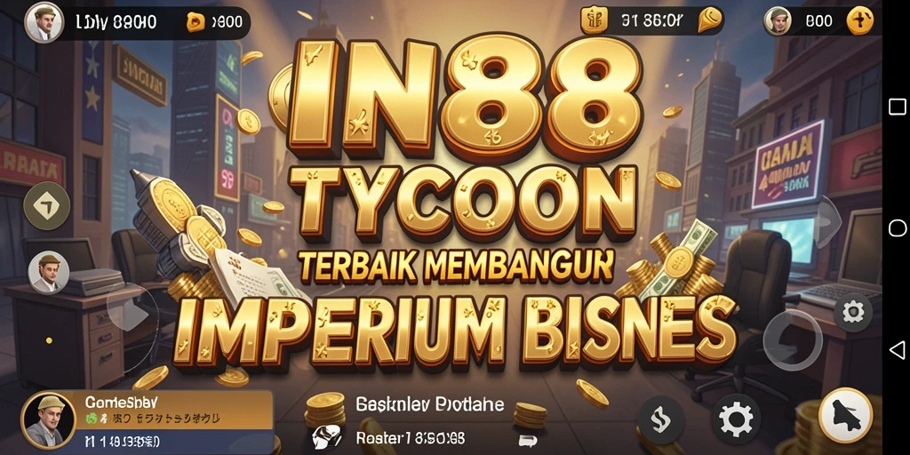 Tangkapan layar utama IN88 menampilkan pemain mengelola bisnis dengan beragam pilihan.
