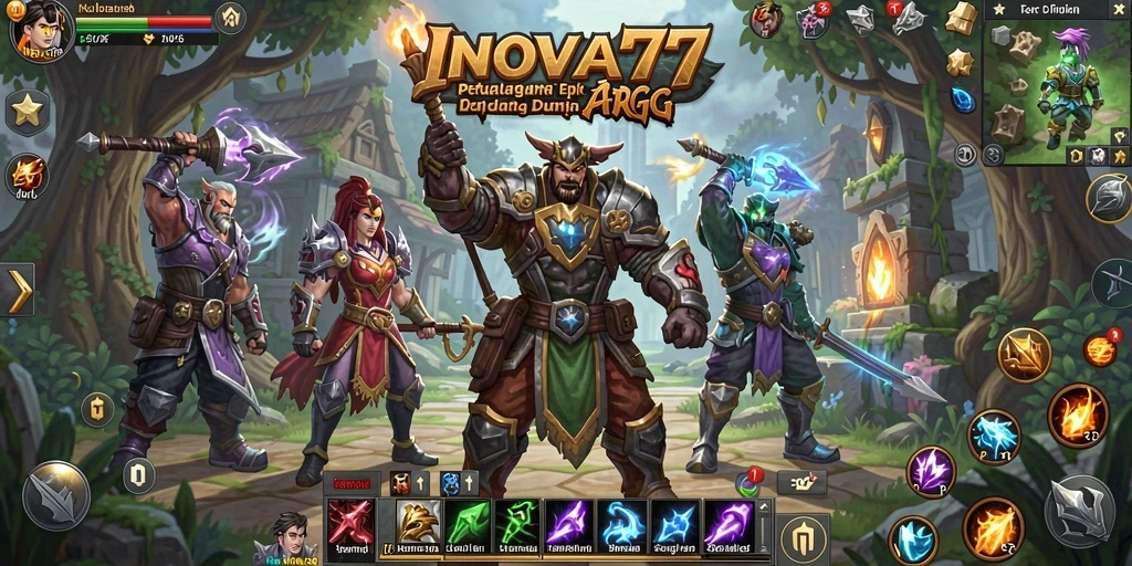 Gameplay seru dengan aksi pertempuran dalam INOVA77