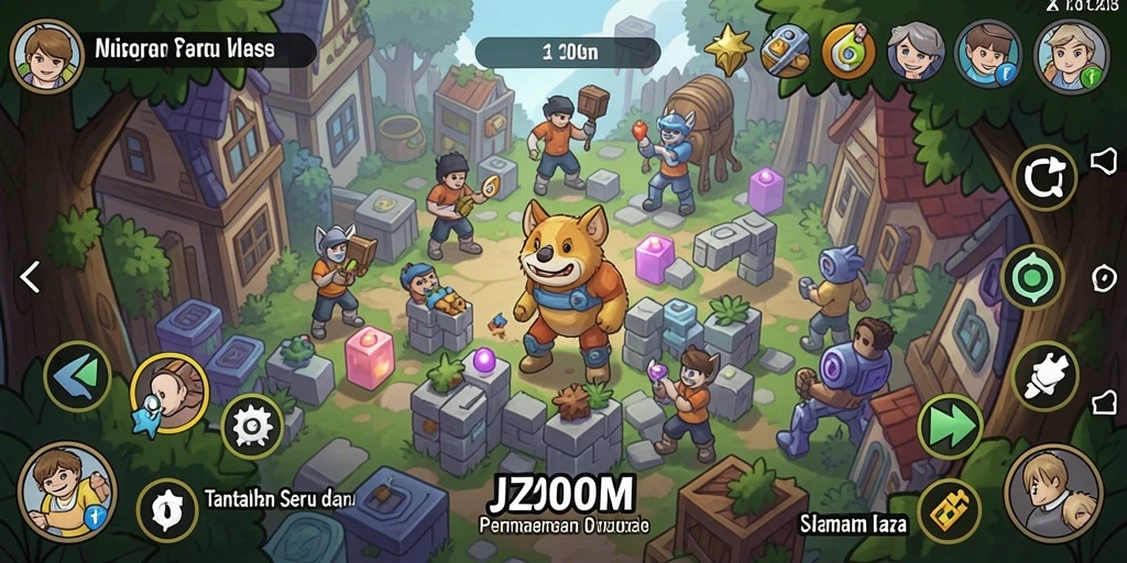 Tampilan gameplay J200M yang menantang dan menyenangkan.