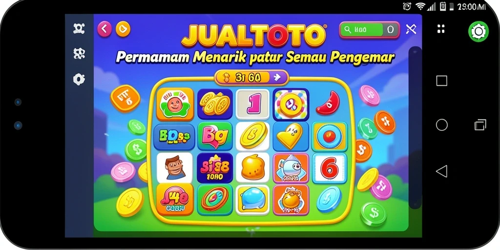 Tampilan gameplay seru di JUALTOTO dengan banyak interaksi pemain.