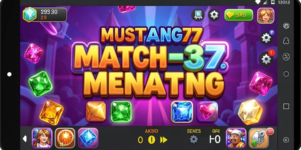 Tampilan menarik dari gameplay <strong>MUSTANG77</strong> di layar ponsel.