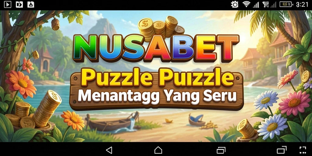 Tampilan gameplay seru puzzle NUSABET yang menantang.