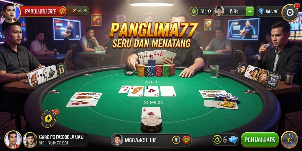 Tampilan gameplay seru dalam aplikasi PANGLIMA77 yang menantang.