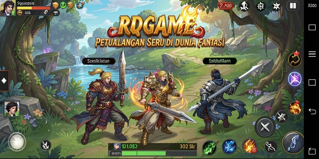 Tampilan menakjubkan dari gameplay RPGAME yang memikat.