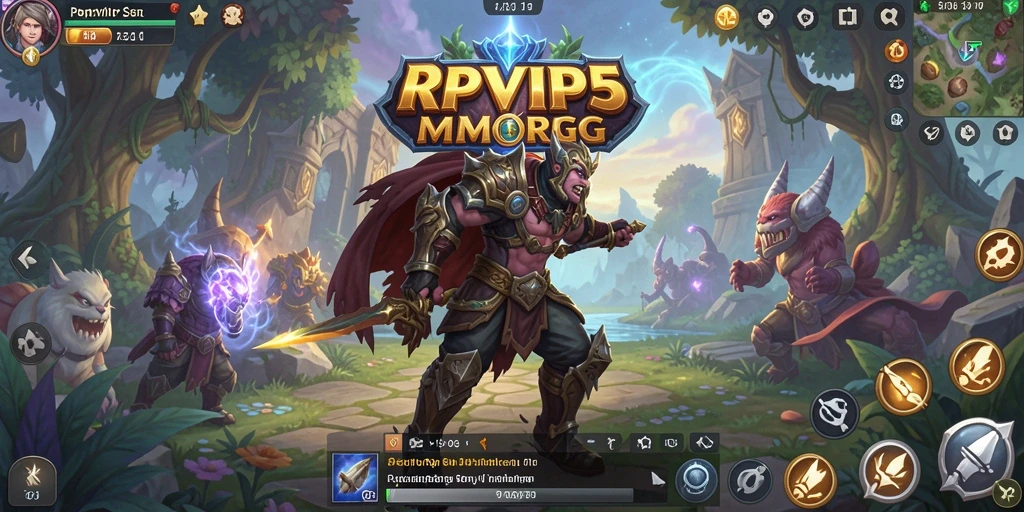 Tampilan menarik dari gameplay RPVIP5 di dunia MMORPG.