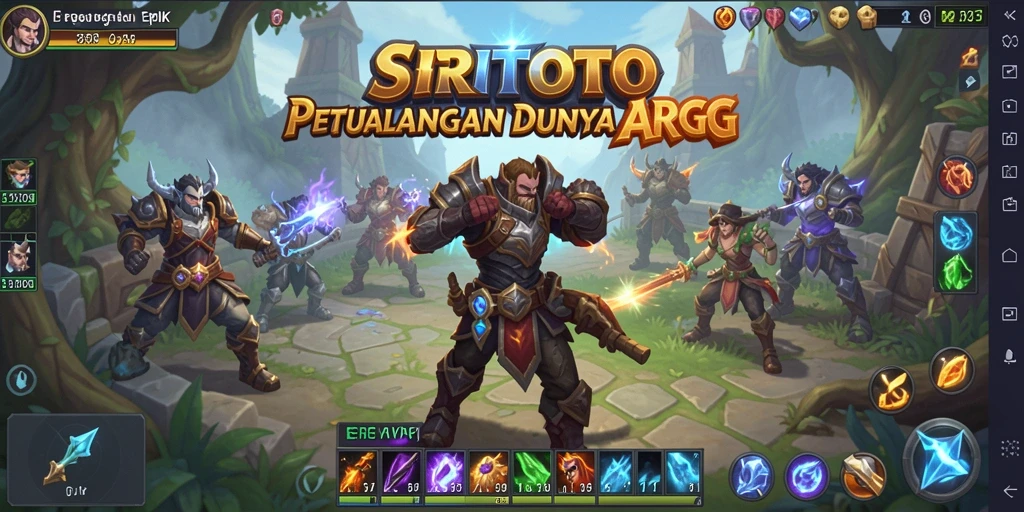 Gameplay mendebarkan SRITOTO dengan serangan aksi dan eksplorasi luas.