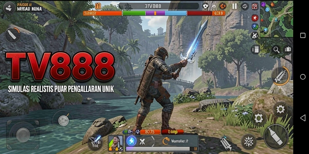 Tampilan menarik dari gameplay di TV888 yang menggambarkan simulasi yang mendalam.