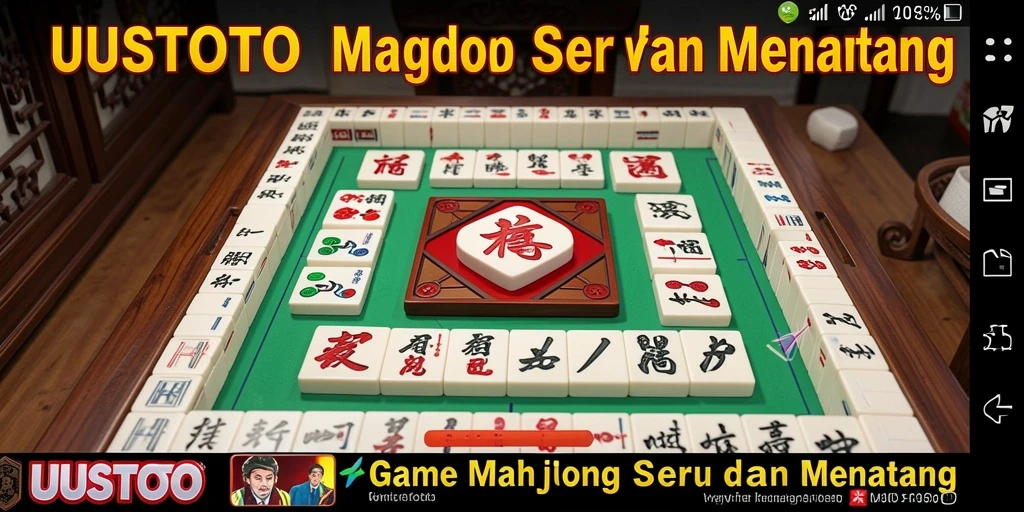 Gameplay seru UUSTOTO dalam permainan Mahjong yang menarik.