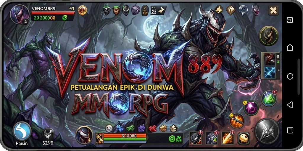 Gameplay seru dalam VENOM889 dengan pertarungan epik.